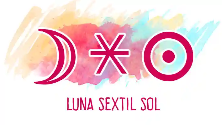 Luna sextil Sol: significado en carta natal, tránsito, sinastría y revolución solar