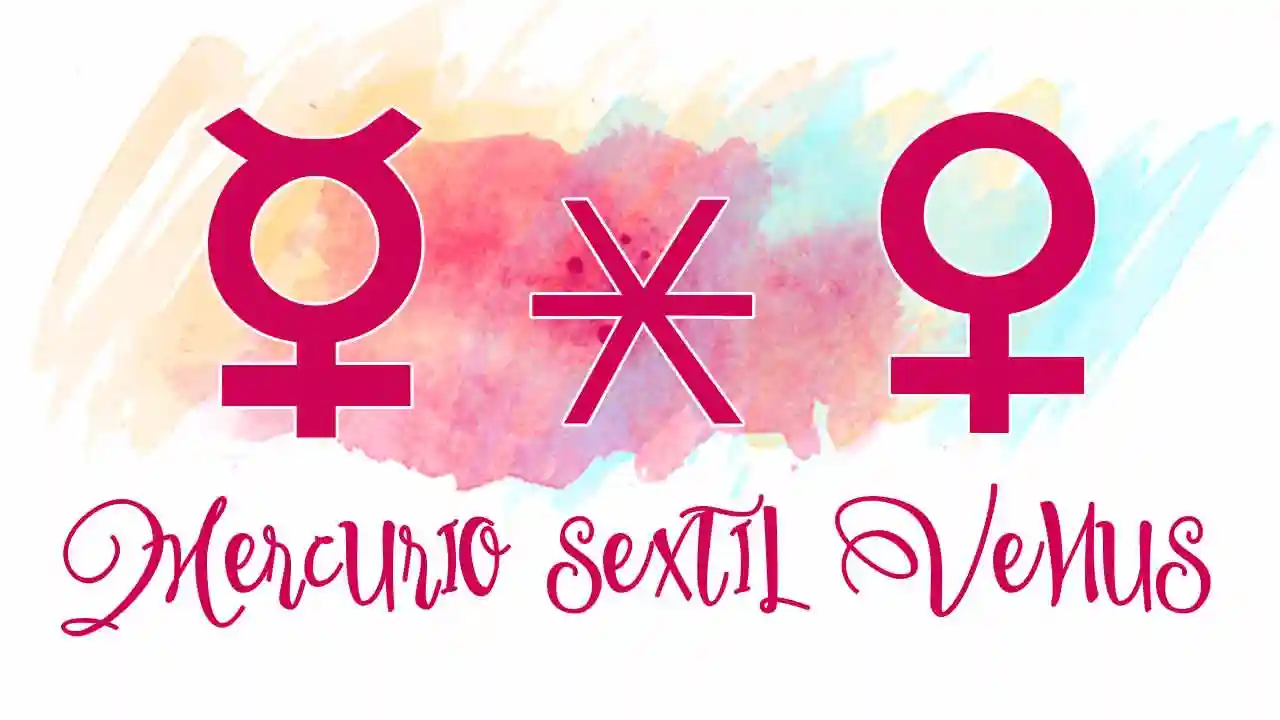 Tránsito Mercurio sextil Venus