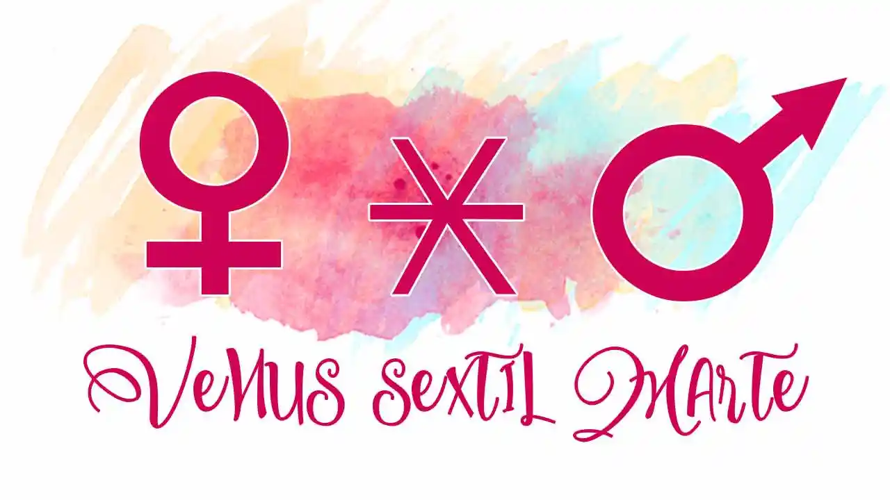 Venus sextil Marte