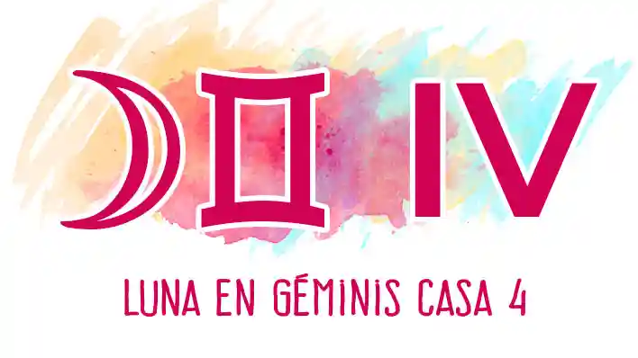 Luna en Géminis en casa 4