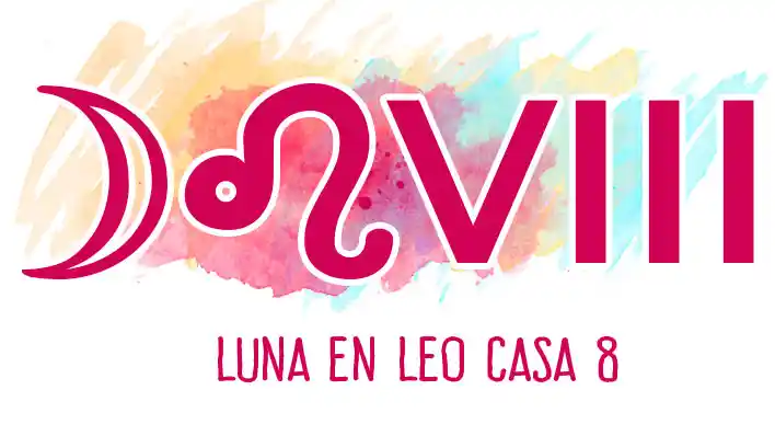 Luna en Leo en casa 8