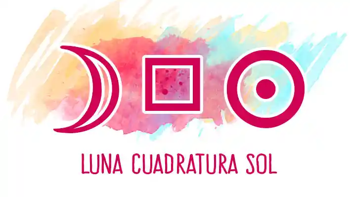 Luna Cuadratura Sol: significado en carta natal, tránsito, sinastría y revolución solar