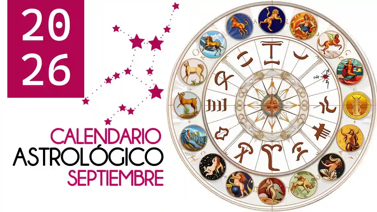 Calendario astrológico de septiembre 2026