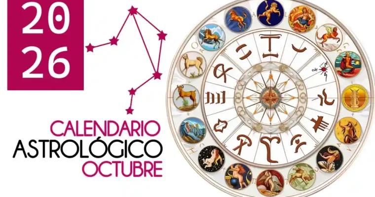 Calendario astrológico de octubre 2026