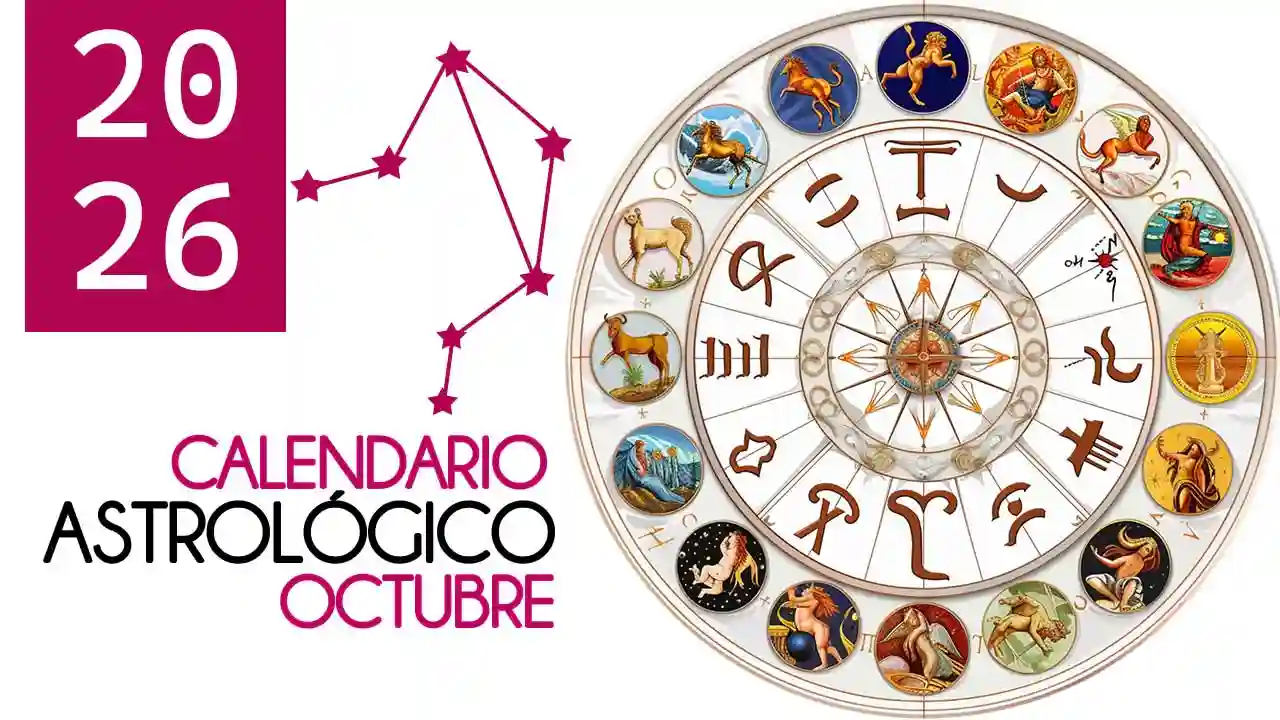Calendario astrológico de octubre 2026