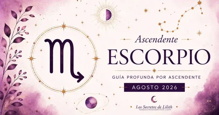 Ascendente Escorpio en agosto de 2026: cambios profesionales, hogar y nuevos proyectos