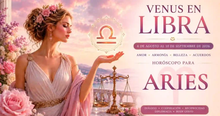Venus en Libra 2026: horóscopo para Aries