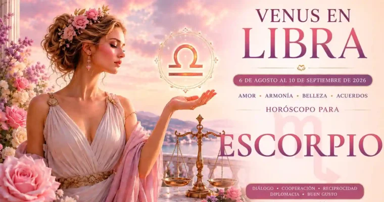 Venus en Libra 2026: horóscopo para Escorpio