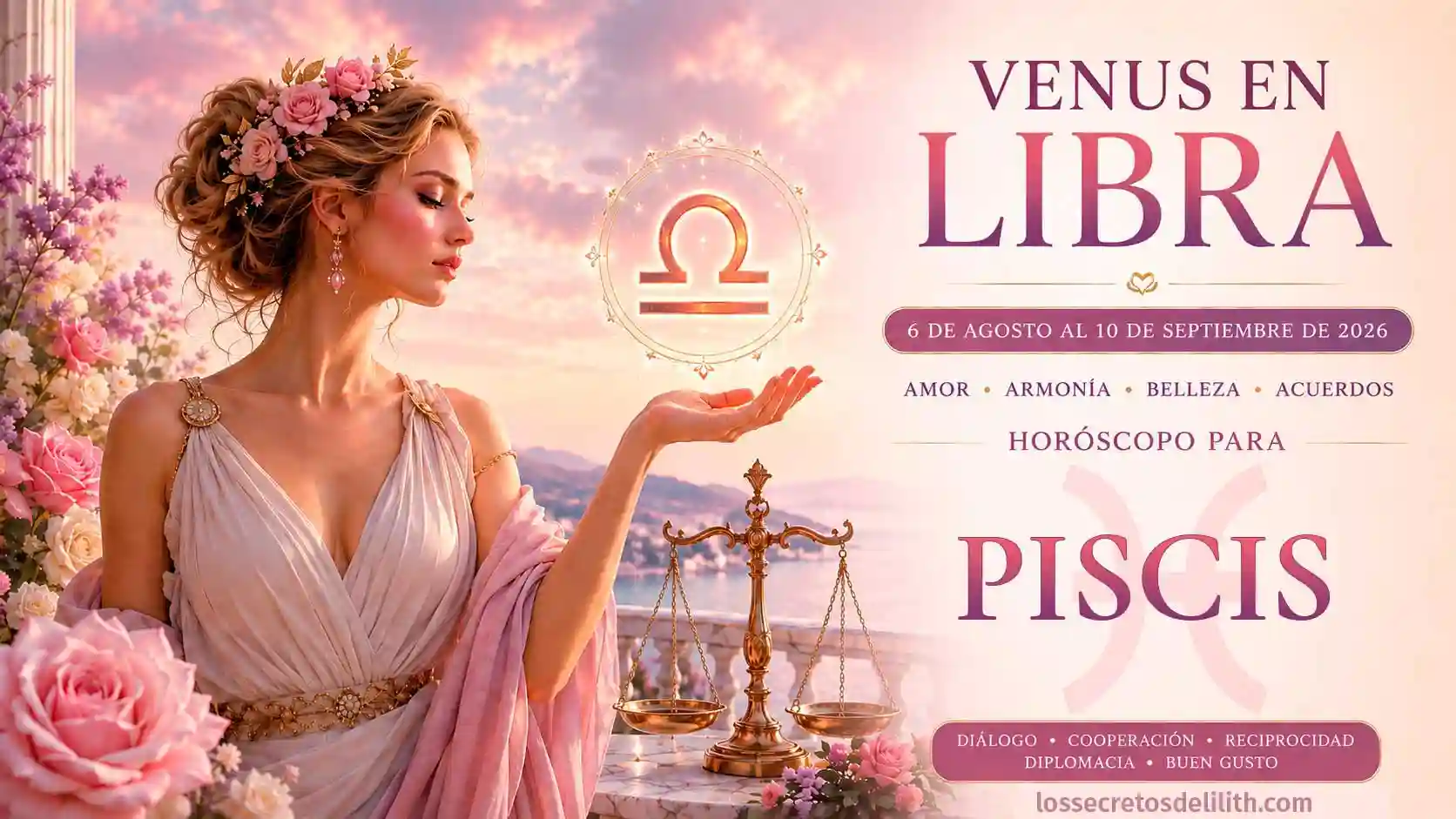 Venus en Libra 2026: horóscopo para Piscis