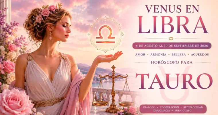Venus en Libra 2026: horóscopo para Tauro
