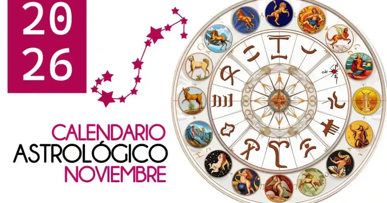 Calendario astrológico de Noviembre 2026