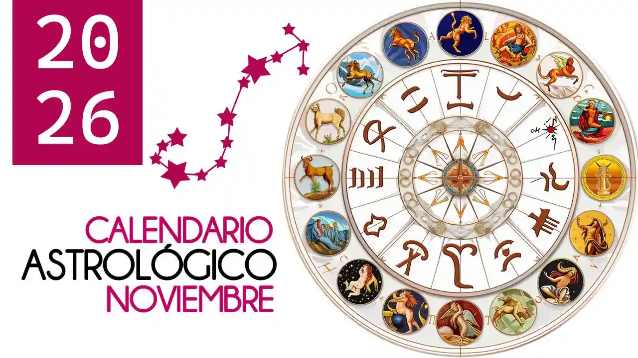Calendario astrológico de Noviembre 2026