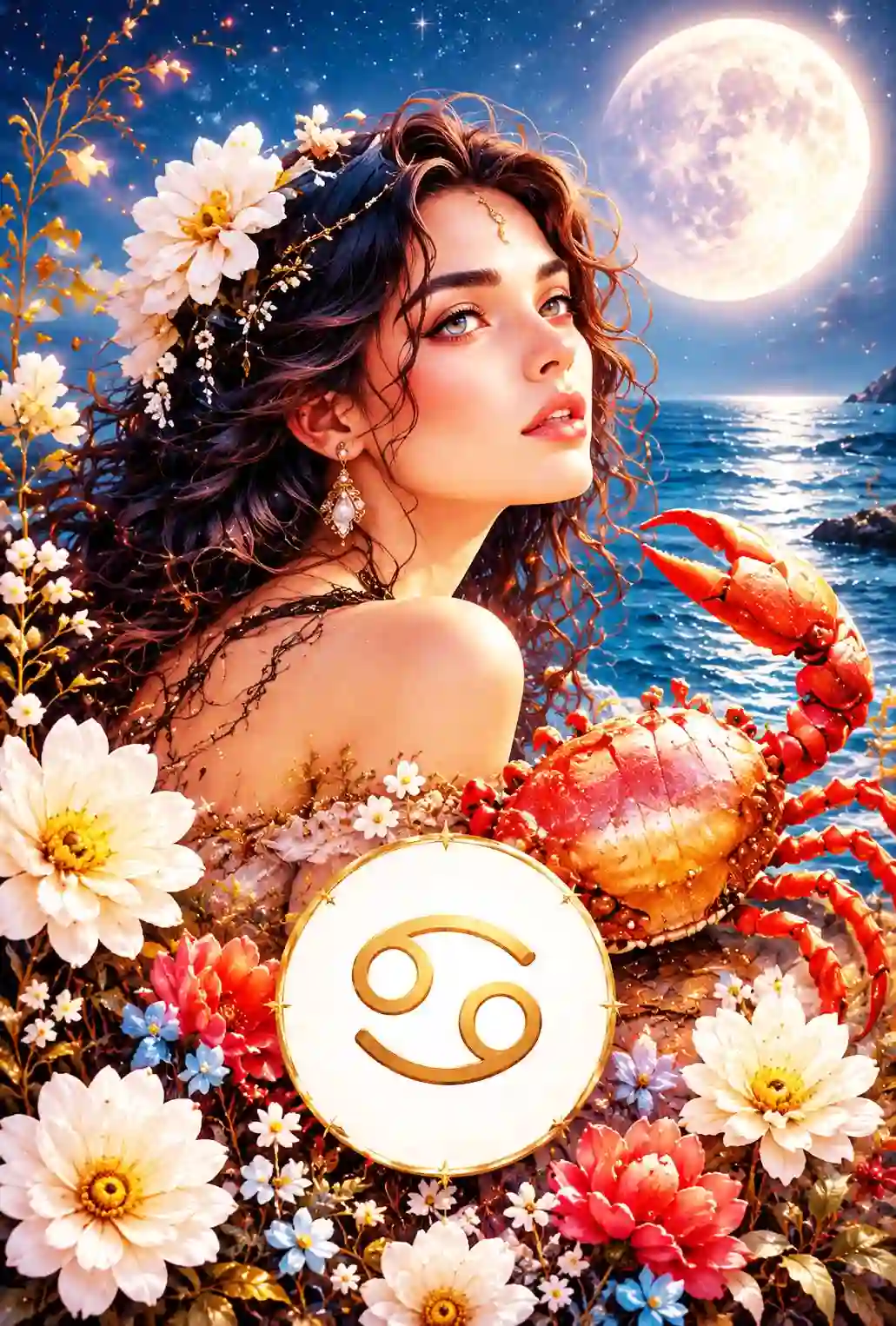 Ilustración zodiacal de Cáncer