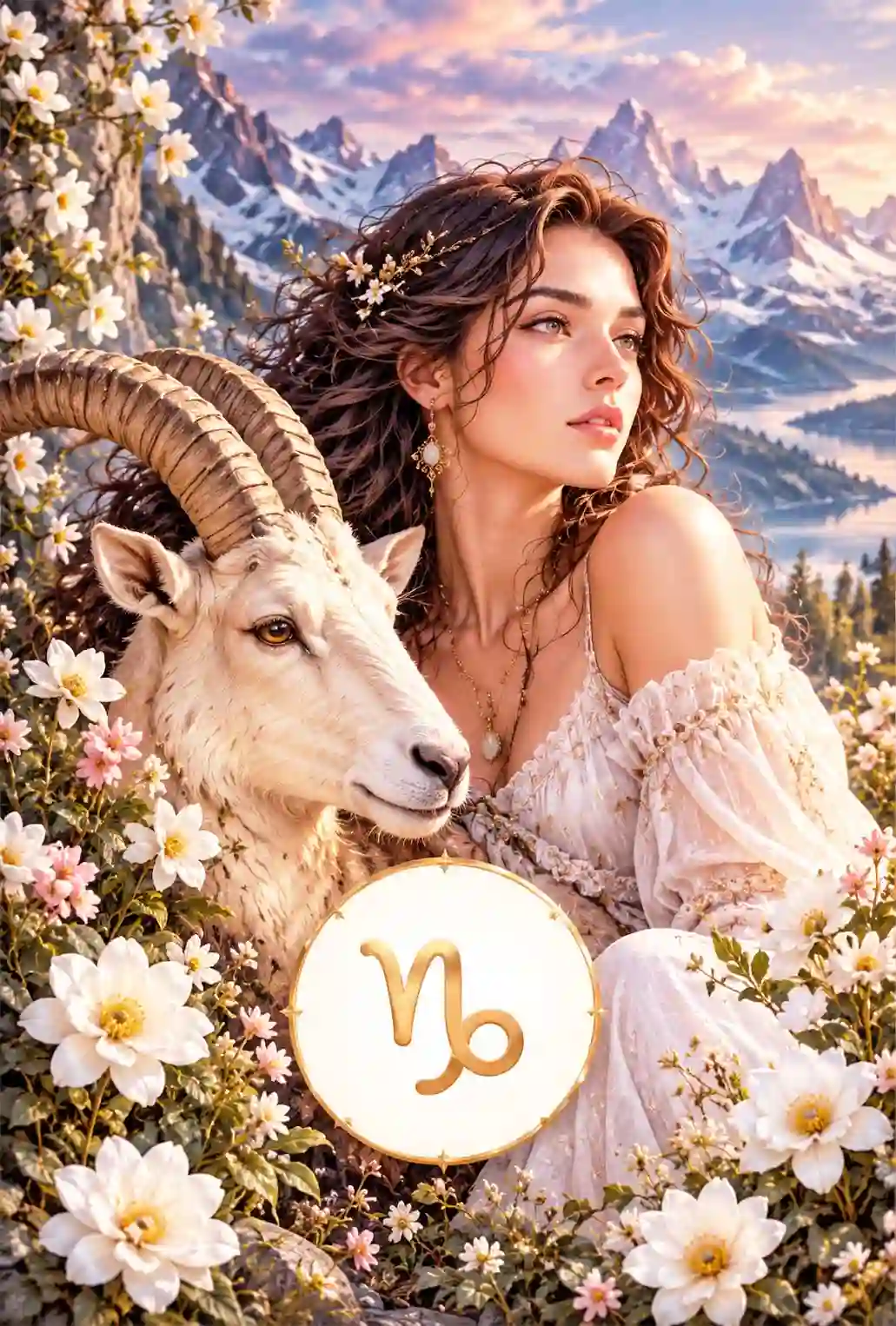 Ilustración zodiacal de Capricornio