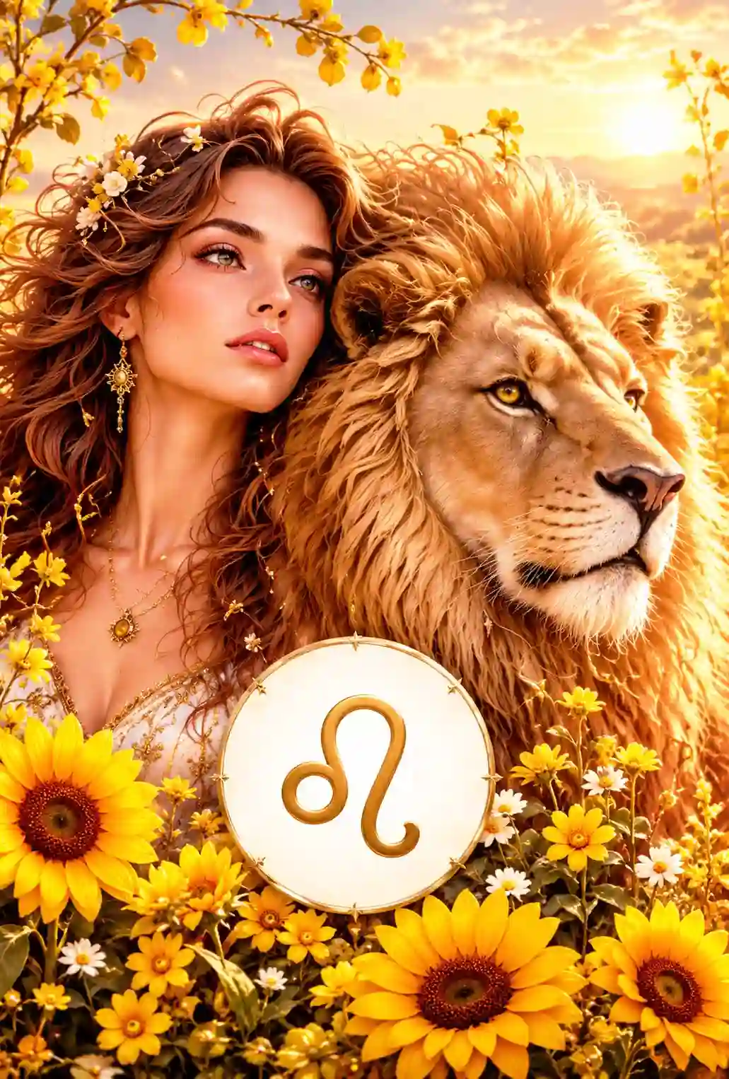 Ilustración zodiacal de Leo