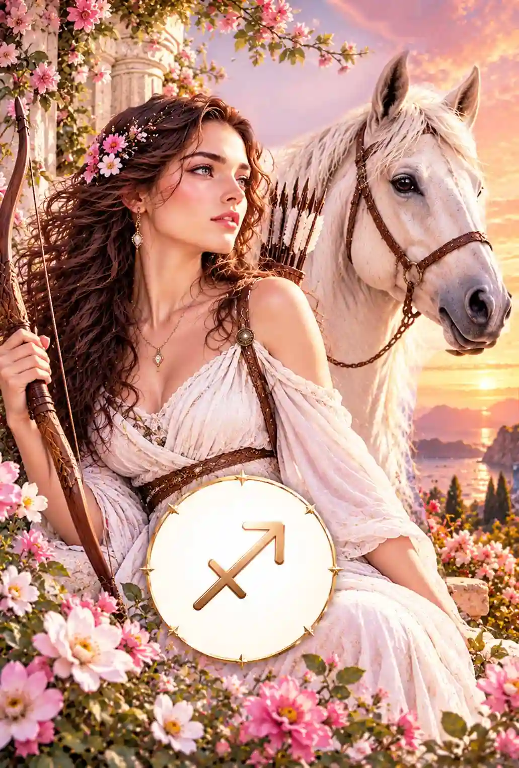 Ilustración zodiacal de Sagitario